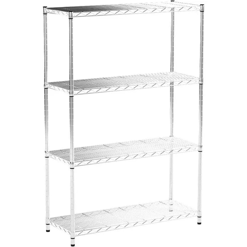 Storage Shelves 2100Lbs Capacity, 6-Shelf on Casters 48" L×18" W×72" H Commercial Wire Shelving Unit