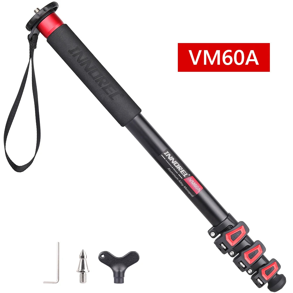 INNOREL VM60A/VM80A Aluminum Alloy Camera Monopod 170cm Video Stand for Canon Nikon GoPro DSLR