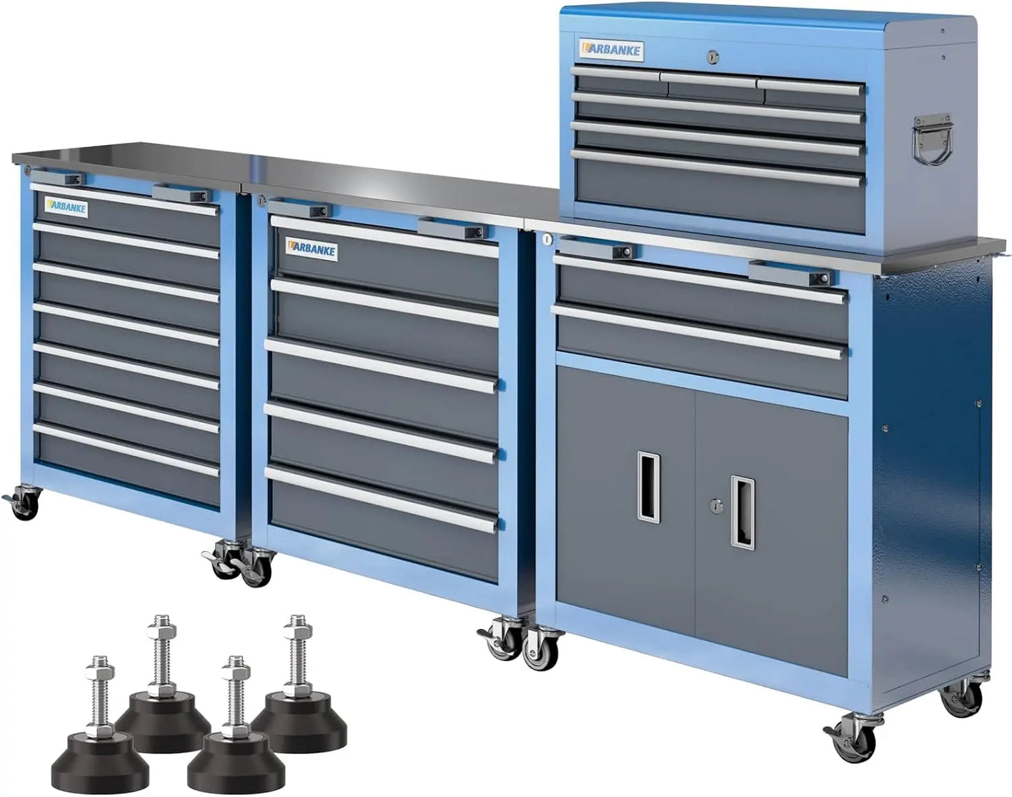 5 Drawer/7 Drawer/8 Drawer Rolling Tool Box (with Connecting Buckle), Combination Cabinet