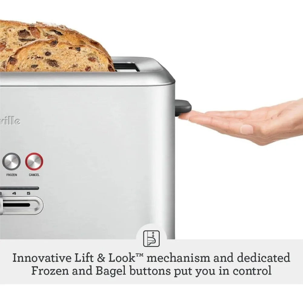 BREVILLE Toaster 4 Slice , Brushed Stainless Steel