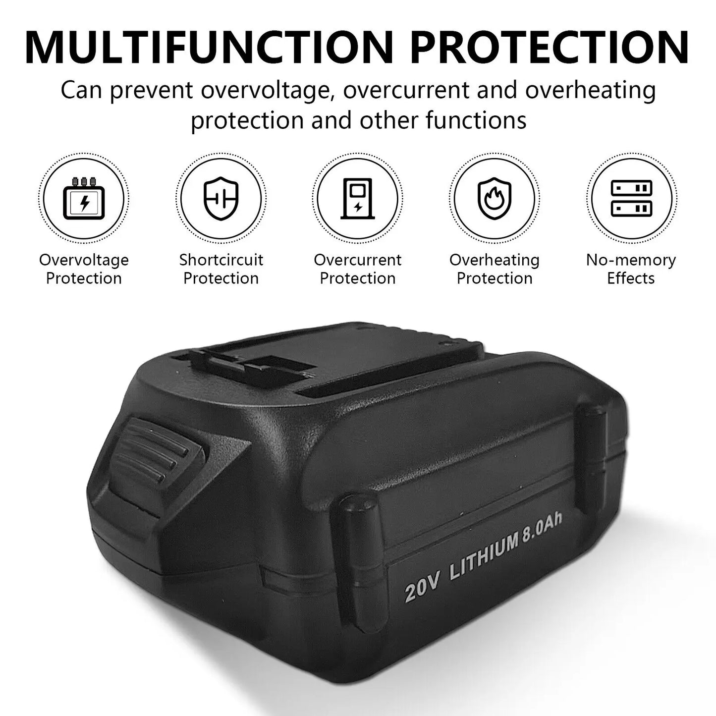 100% Brand-new 20V 8000mAh/WORX WA3016 WU279 WU294 WU362 WU388 WU629 WU808 Power Tool Battery