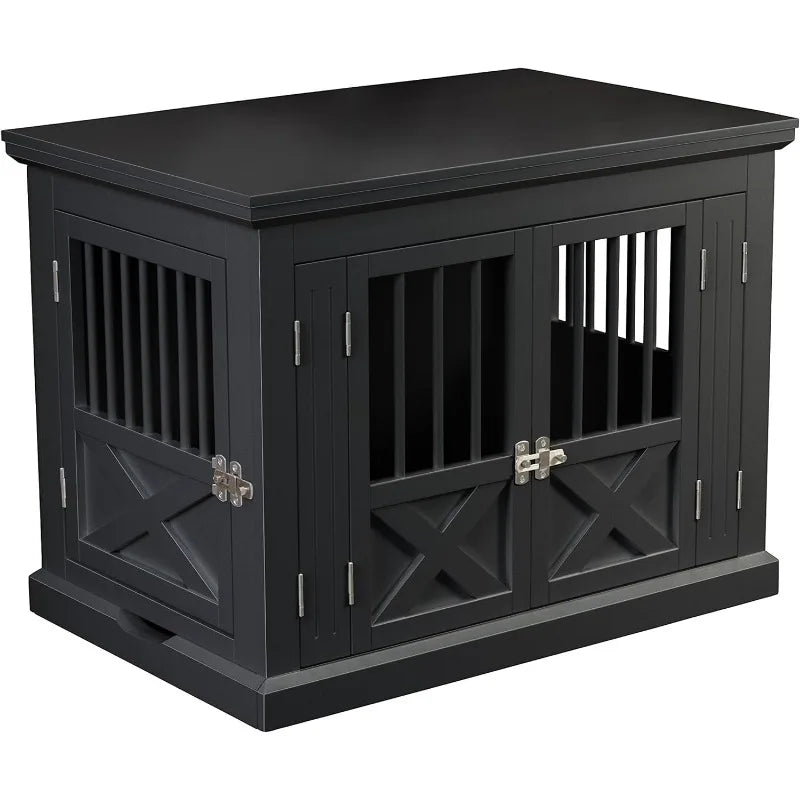 zoovilla Merry Products Triple Door Medium Dog Crate, Dog Kennel, Dog Cage