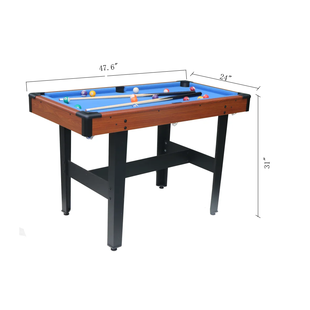 48″ 3-in-1 Multi Game Table Combo Game Table Set Billiards/Pool Glide Hockey Table Tennis
