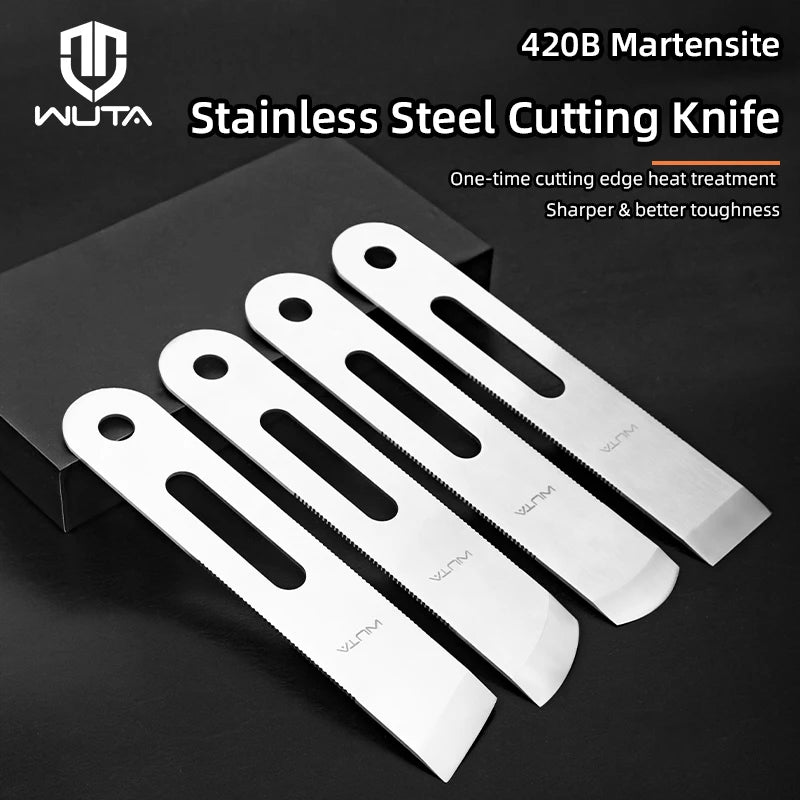 WUTA Design Professional Leather Thinning Knife Skiving, Round/Flat/Slanted Blade,Right/Left Handed