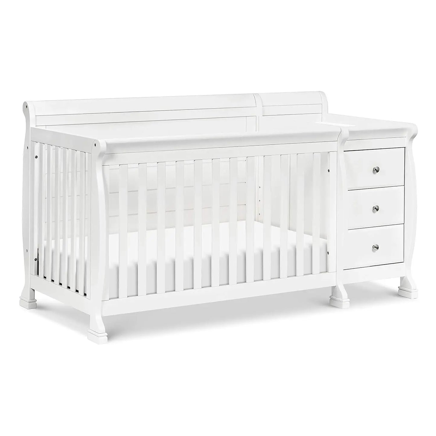 4-in-1 Convertible Crib and Changer Combo