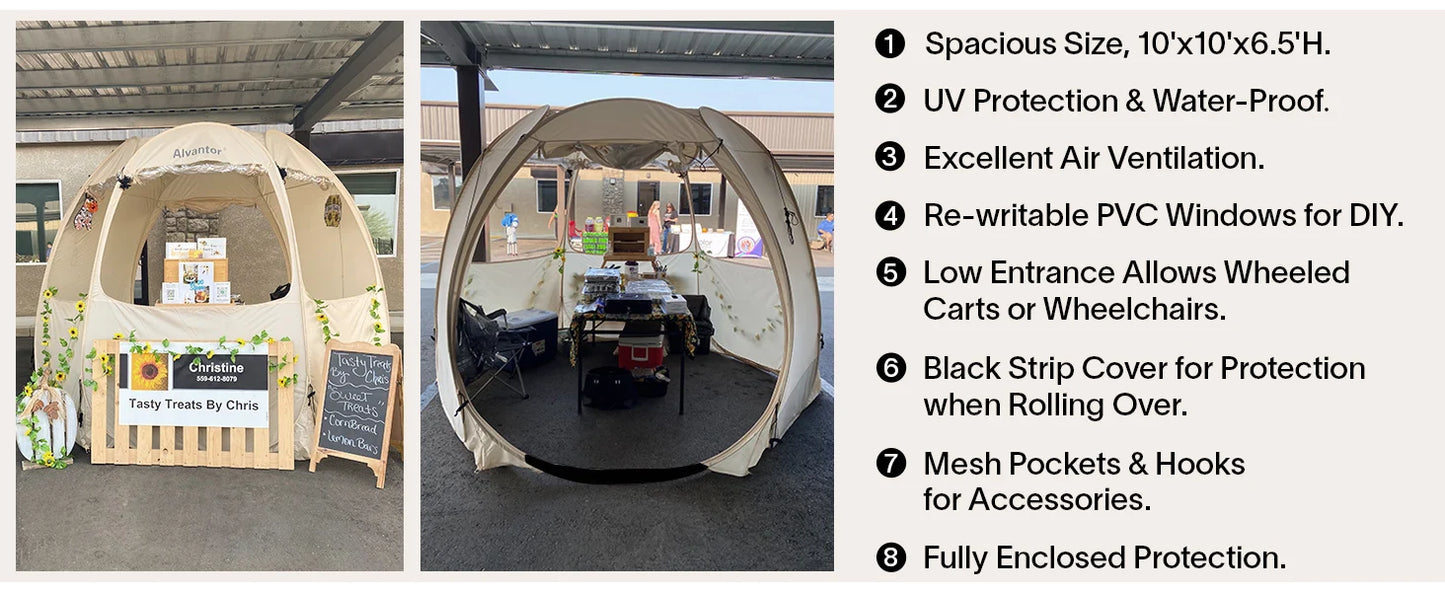 Pop Up Canopy for Commercial Activity - Vendor Booth Event Tent - Camping Gazebos