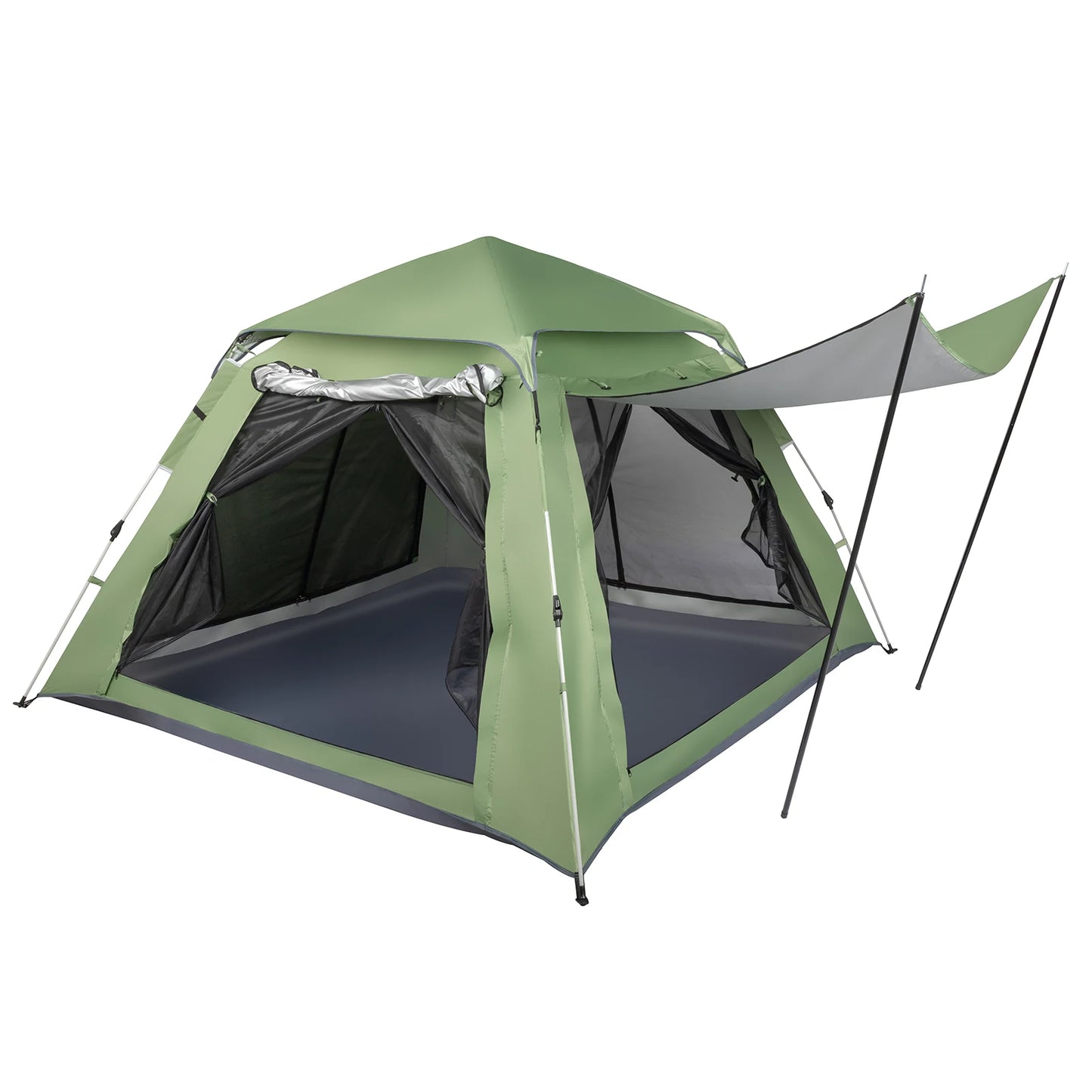 SPRING 4 Person Camping Tent, Waterproof & Sunproof Canopy Stargazing Tent, Easy Set Up Family Tent