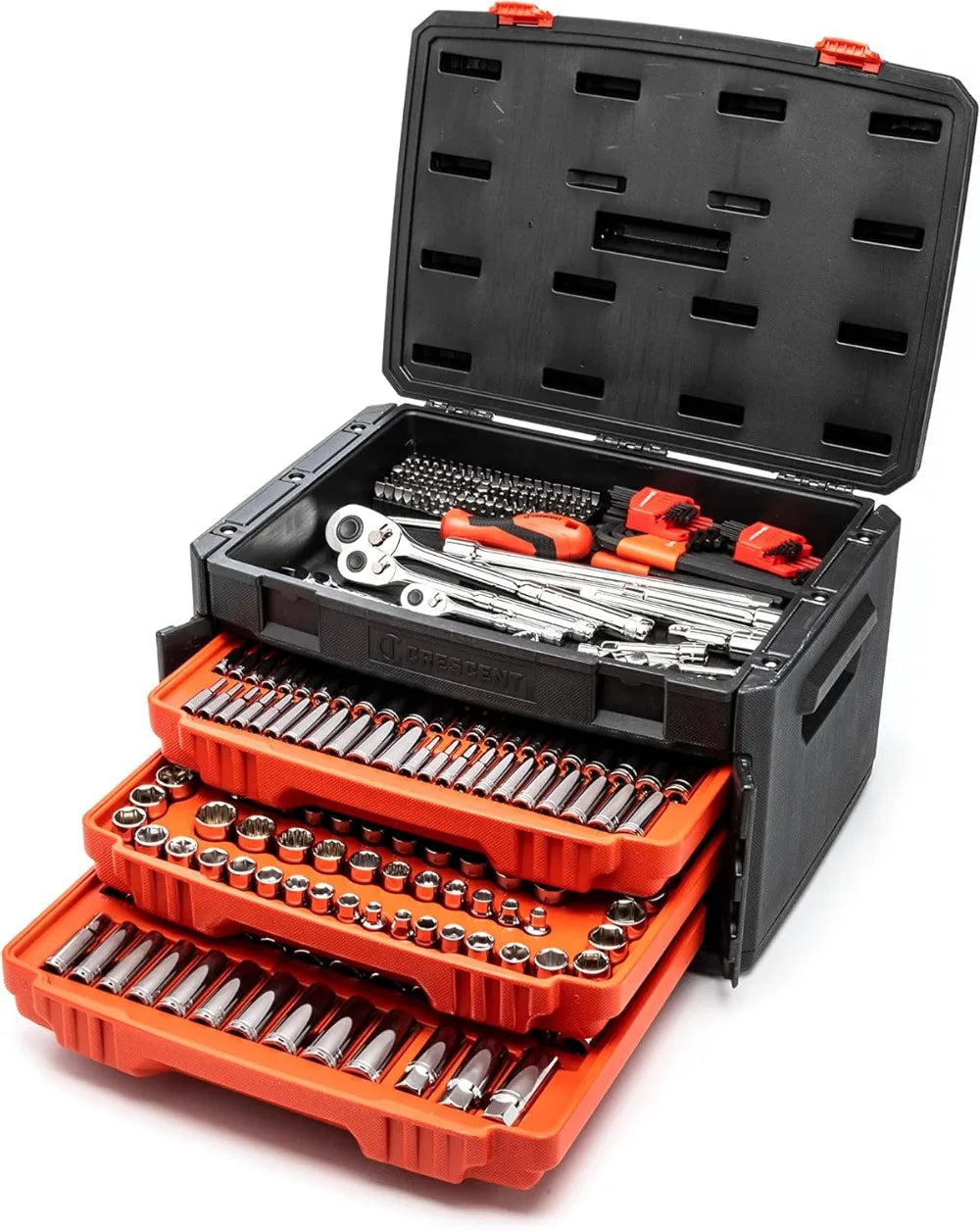 2024 NEW 450 Piece Mechanics Tool Set - CTK450 Quick release ratchet design allows for fast socket