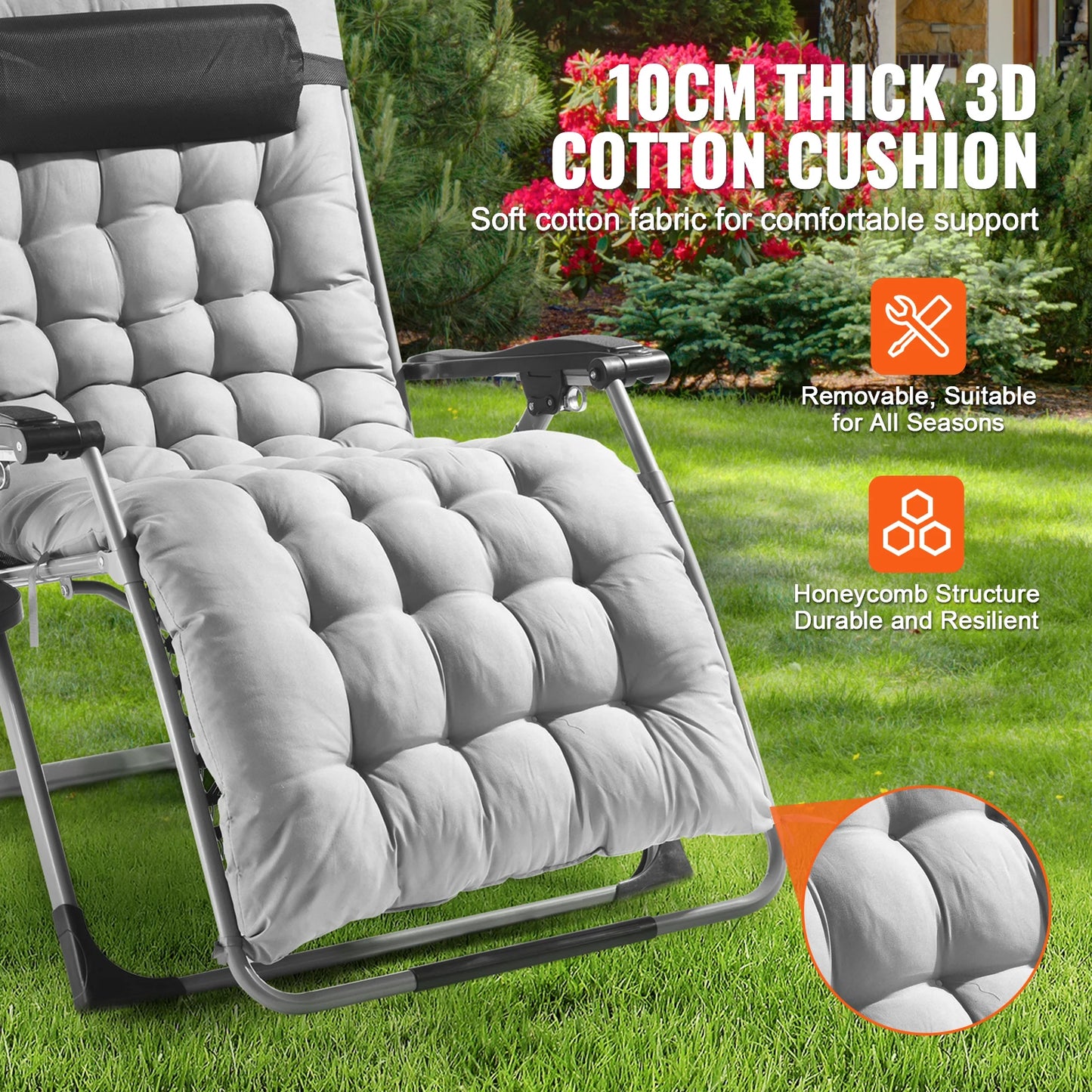 SucceBuy Zero Gravity Chair Zero Gravity Recliner Lounge Chair Adjustable Anti Gravity Chair