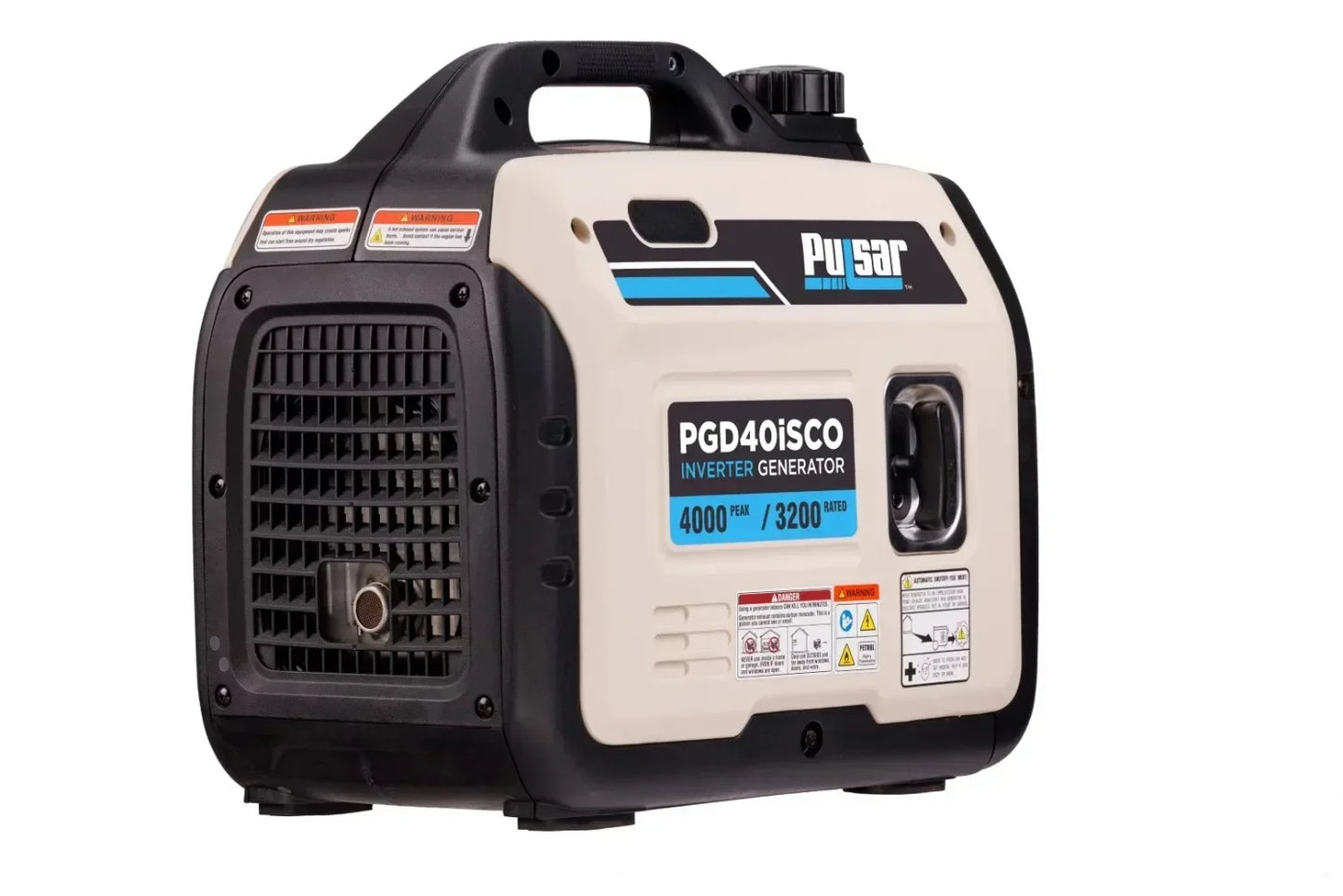 Pulsar 4000-Watt Super Quiet Gas Powered Inverter Generator with CO Sentry | USA | NEW