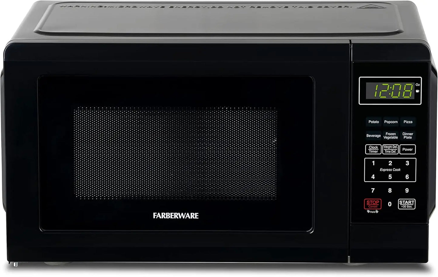 Farberware Compact Countertop Microwave Oven 0.7 Cu.Ft.700-Watt w/LED Lighting,Child Lock