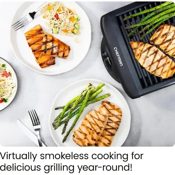 NEW NEW Chefman Electric Smokeless Indoor Grill w/ Non-Stick Cooking Surface