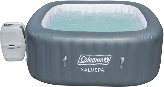 Atlantis AirJet 4 to 6 Person Inflatable Hot Tub Square Spa 114-140 Jets, COLEMAN SALUSPA