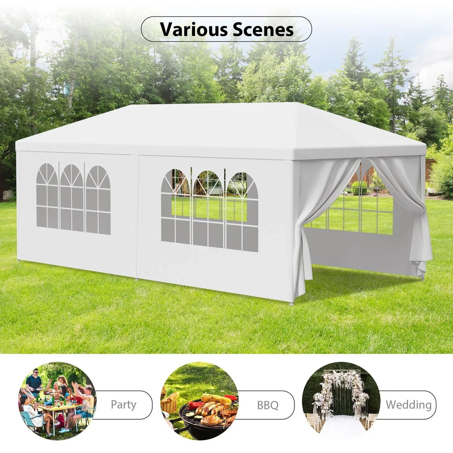 Commercial Instant Gazebo Tent US 10x10/10 x 20/10 x 30 foot outdoor Gazebo party tent with 6 Walls