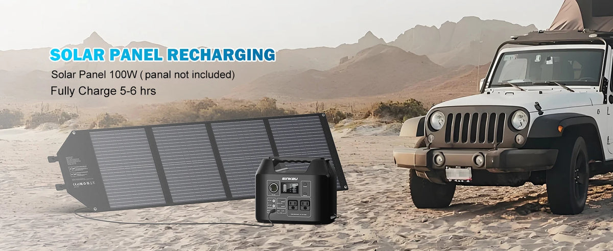 Portable Power Station 300W Solar Generator 256Wh 80000mAh Power Bank 110V AC/DC/USB/USB C LiFePO4