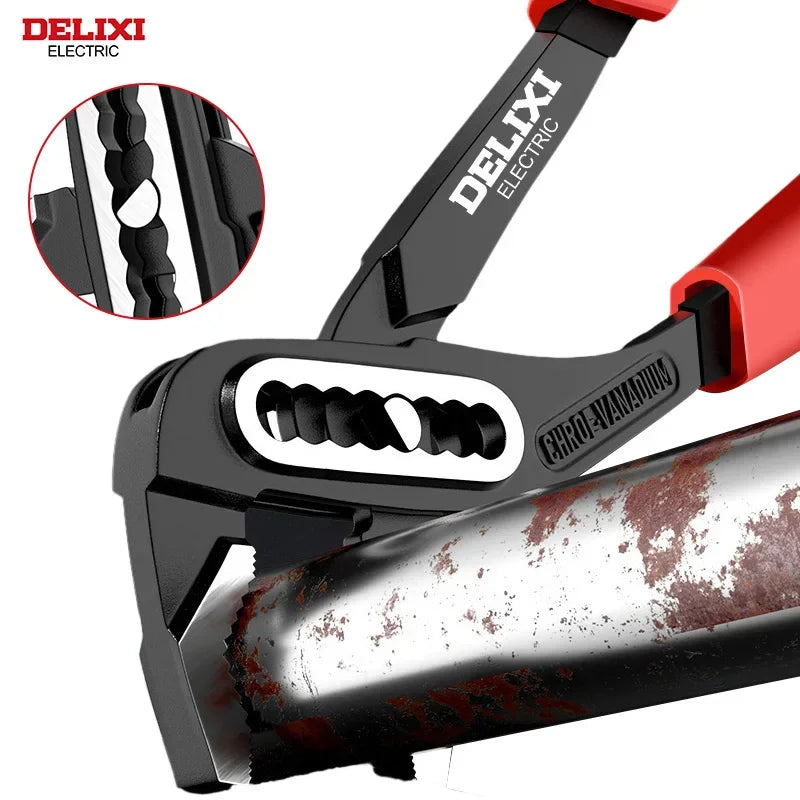 DELIXI ELECTRIC 3PCS Water Pump Pliers/Water Pipe Pliers/Power Pliers Insulated Handle Pliers