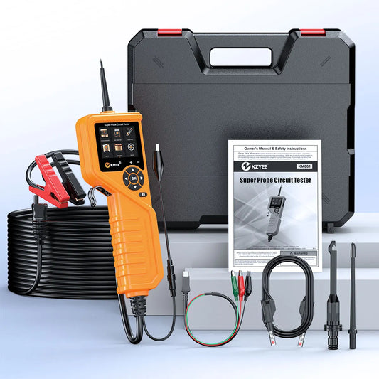 KZYEE KM601 Digital Voltage Tester Circuit 12V/24V Oscilloscope Fuel Injector Battery Relay Scanner