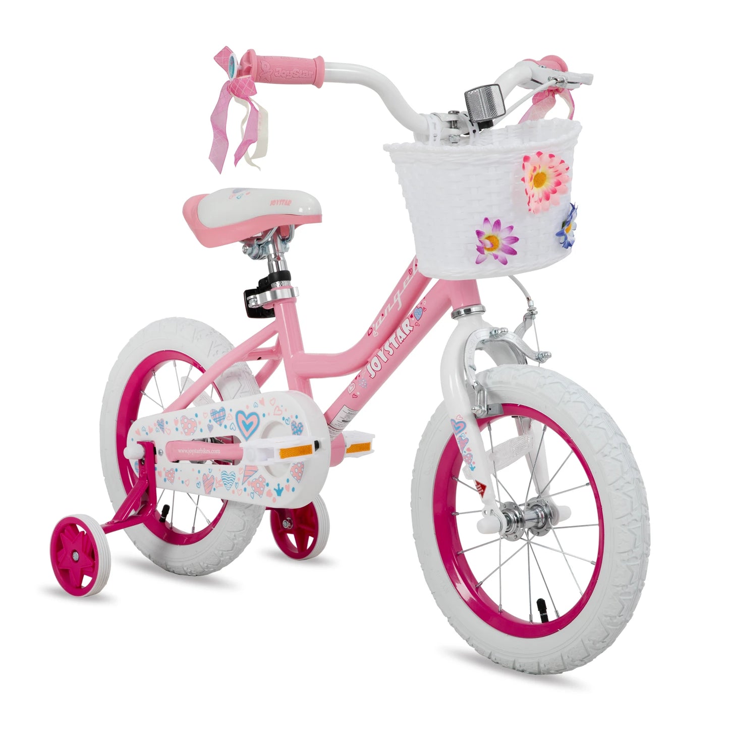 US warehouse Colorful Girls Bike with Basket & Training Wheels 12 14 16 18 Inch Kids Bike Foot Brake