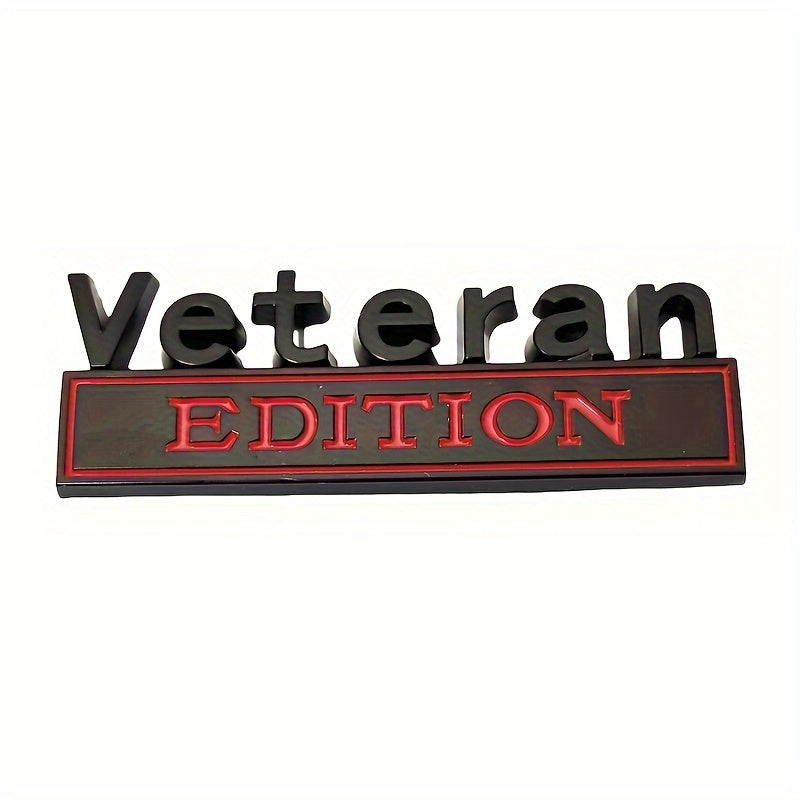 3D Badge Emblem for Veterans - Decal Sticker - Chrome Additions for Universal Vehicles