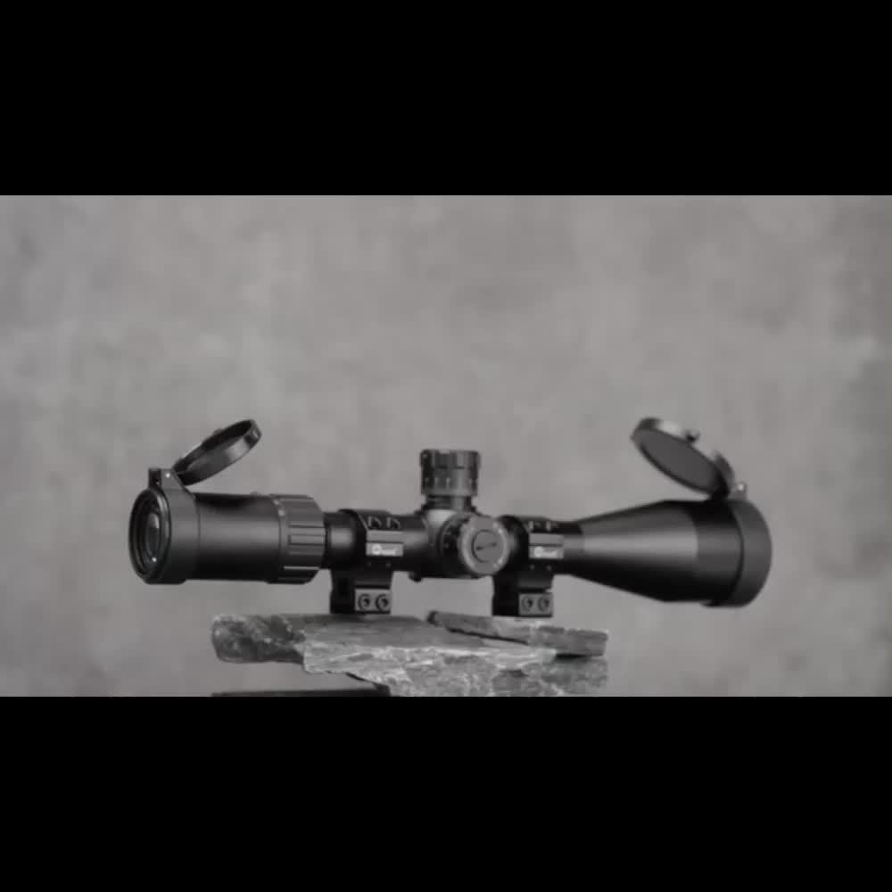 First Focal Plane Scope With MOA Illuminated Reticle, Zero Stop, Zero Reset, Parallax Adjustment - 30mm Tube With Scope Rings
