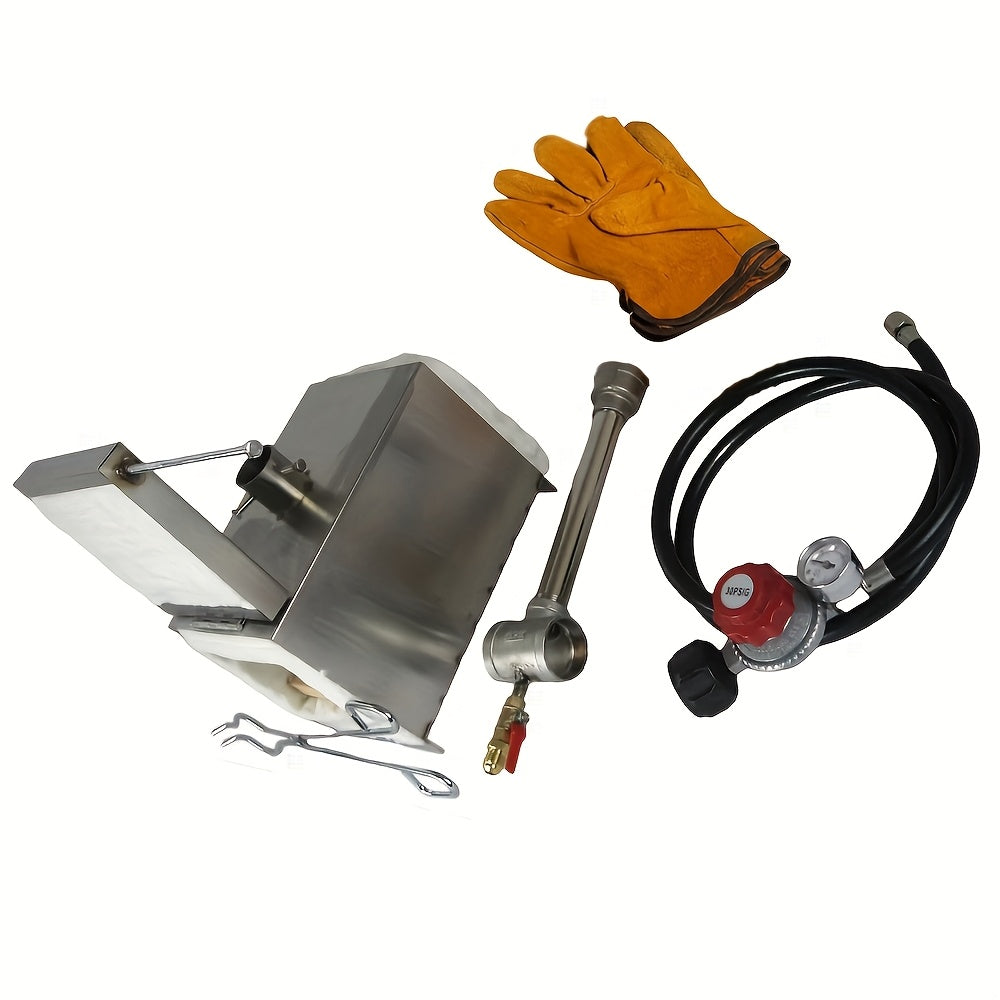 [Portable Stainless Steel Forge] Single Burner Forge Blacksmithing, Knife Making Equipment LSMIITTH