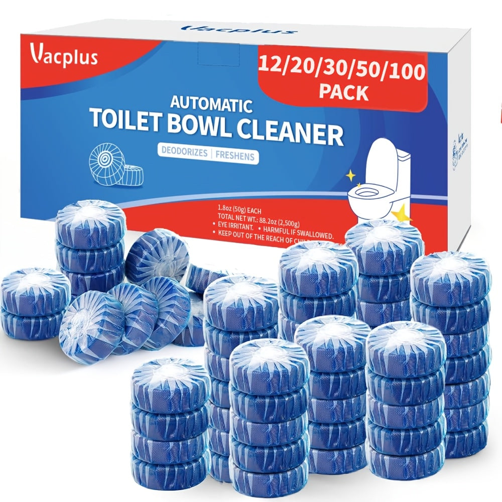 [Powerful Toilet Cleaner] Powerful Automatic Toilet Bowl Cleaner Tablets/Ideal for Plastic Surfaces
