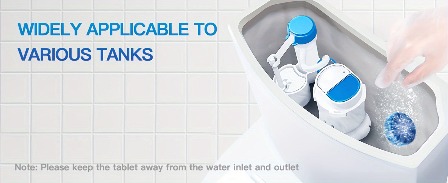 [Powerful Toilet Cleaner] Powerful Automatic Toilet Bowl Cleaner Tablets/Ideal for Plastic Surfaces