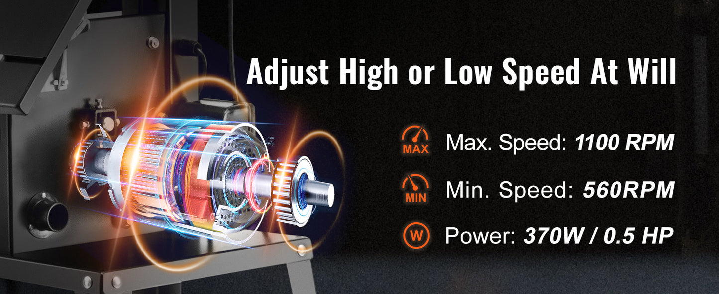 VEVOR 10/14Inch Band Saw 2-Speed Continuously Viable Benchtop Bandsaw with Optimized Work Light