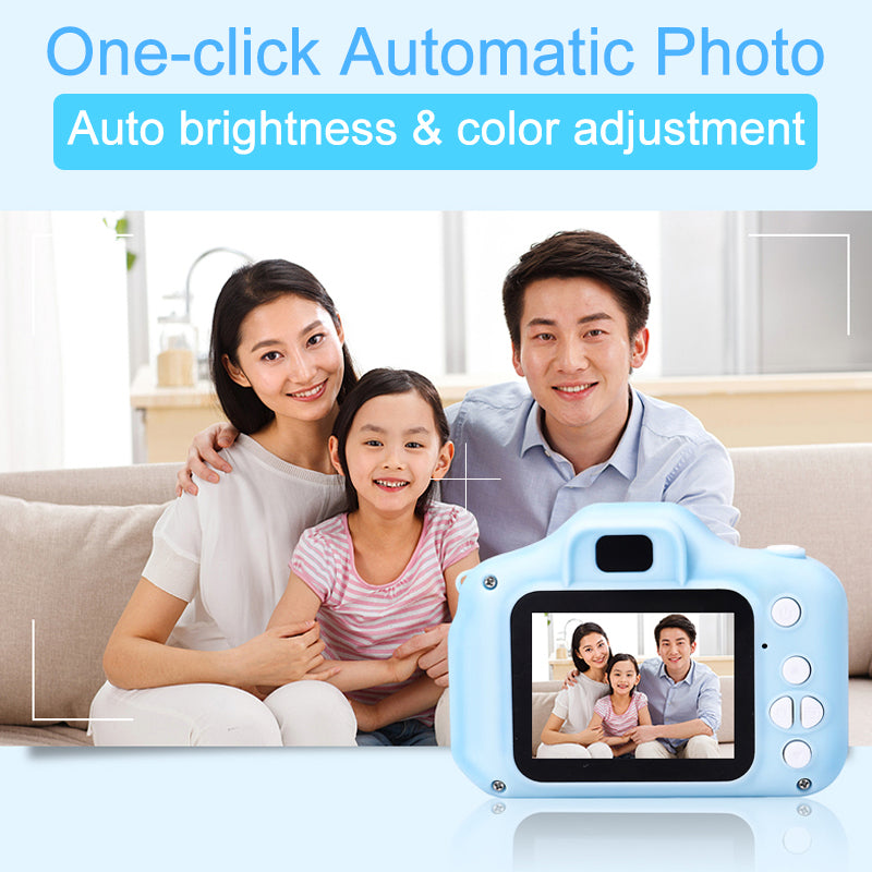 8M 1080P 4X Zoom Mini Digital Camera 2 inch Screen/32GB TF Card for Kids Baby Cute Camcorder Video