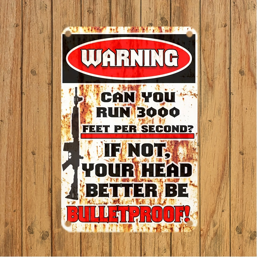 'No Trespassing' Metal Warning Sign  8" x 12" Home & Outdoor Decor