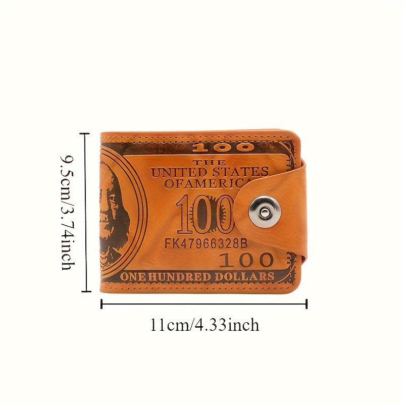 Men's Dollar Bill Wallet, Credit Card Photo Holder, Suitable for 365 Days and Holidays