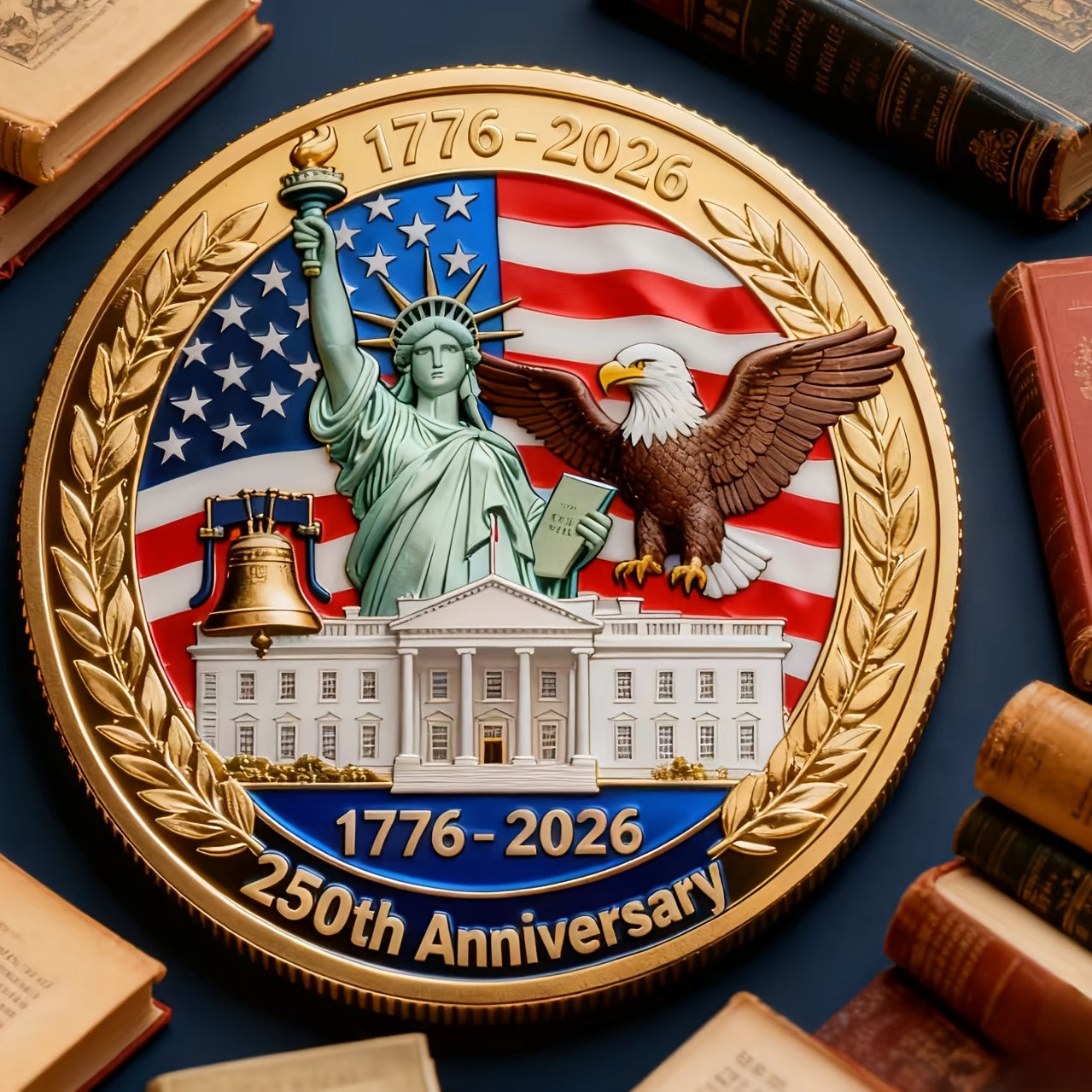 250 Year Commemorative Coin of the United States, Display Coin, Favorite Item for Coin Enthusiasts