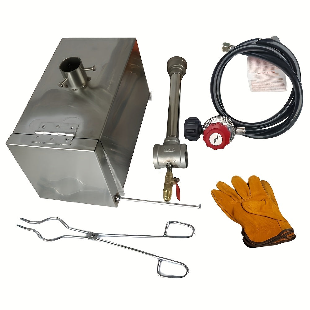 [Portable Stainless Steel Forge] Single Burner Forge Blacksmithing, Knife Making Equipment LSMIITTH