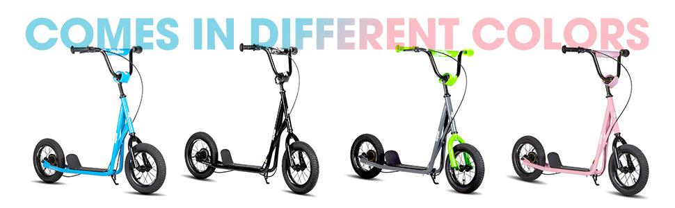 JOYSTAR Kick Scooter for Ages 5-9 Years Old Kids with 12 Inch Front and Rear Wheel, Rear V-Brake