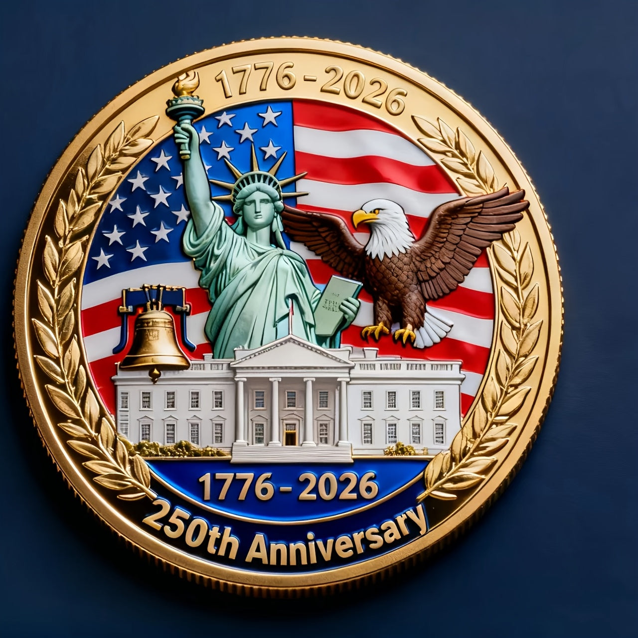 250 Year Commemorative Coin of the United States, Display Coin, Favorite Item for Coin Enthusiasts