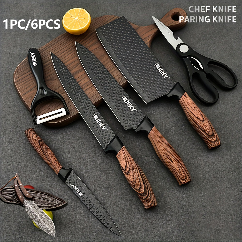 Professional 6 Kitchen Knife Set Chef's Knife, Slicing Knife/High Carbon Stainless Steel Super Sharp