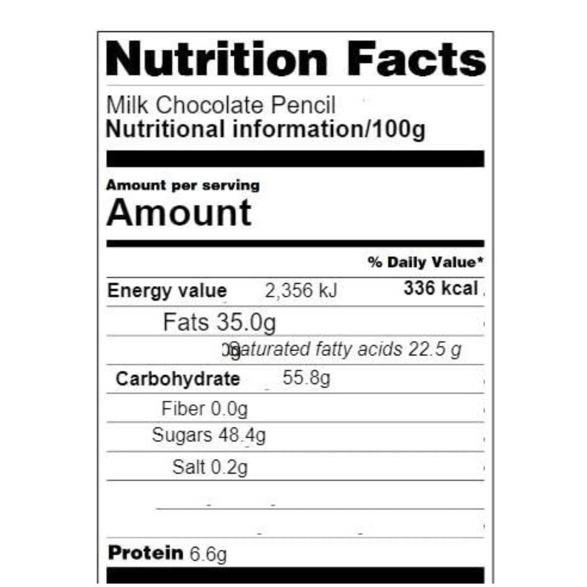 Andy Anand Chocolate Crayon Boxes - 21 Milk Chocolate Pencils Imported from Europe