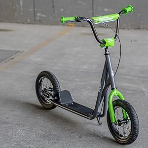 JOYSTAR Kick Scooter for Ages 5-9 Years Old Kids with 12 Inch Front and Rear Wheel, Rear V-Brake