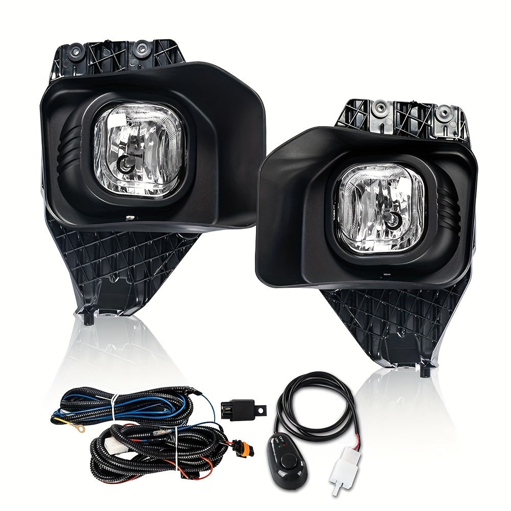 Fit for Ford for F250 - F550 2011-2016 Super Duty Driving Fog Light + Wiring+Bezel