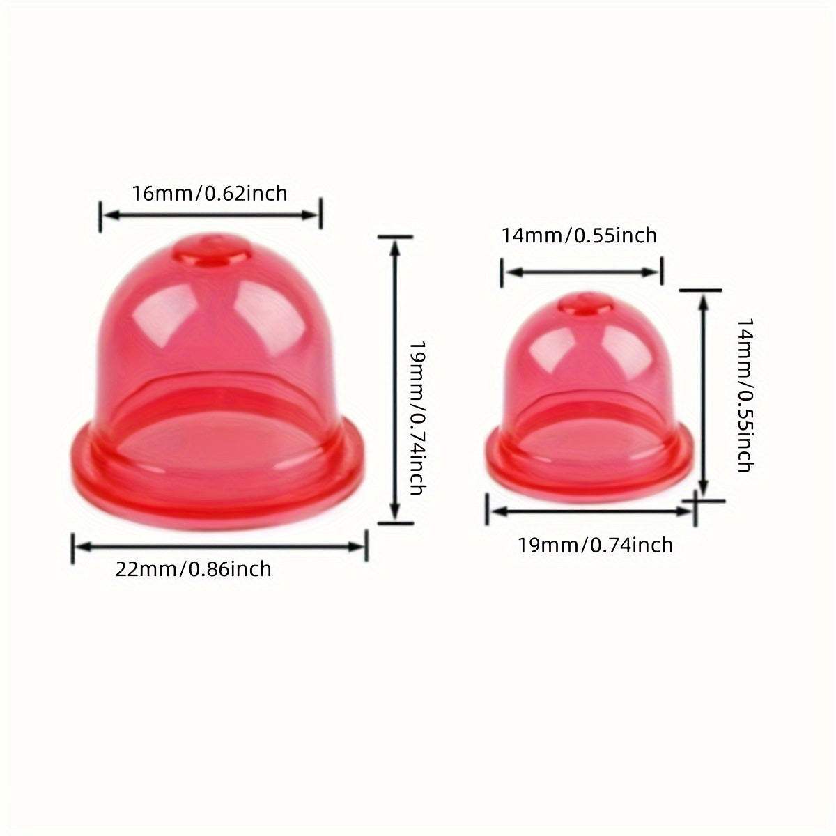 12pcs Universal Fuel Line Kit - Includes 4 Sizes of Fuel Lines, 8 Starter Bulbs