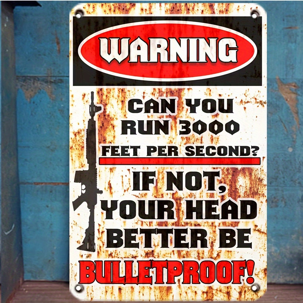 'No Trespassing' Metal Warning Sign  8" x 12" Home & Outdoor Decor