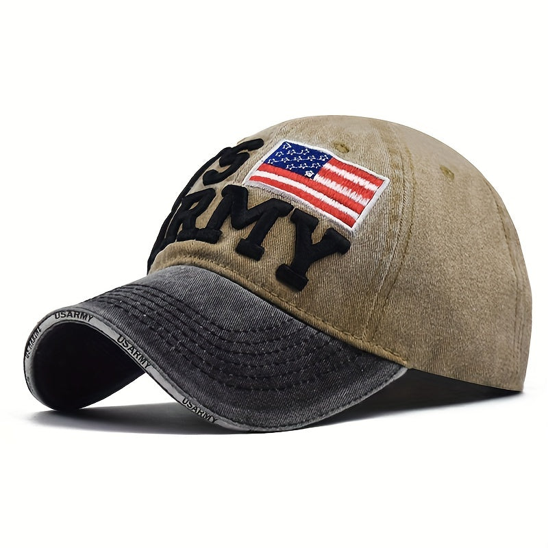 ATHACER US ARMY Embroidered Baseball Cap Lightweight Breathable Adjustable Snap Closure