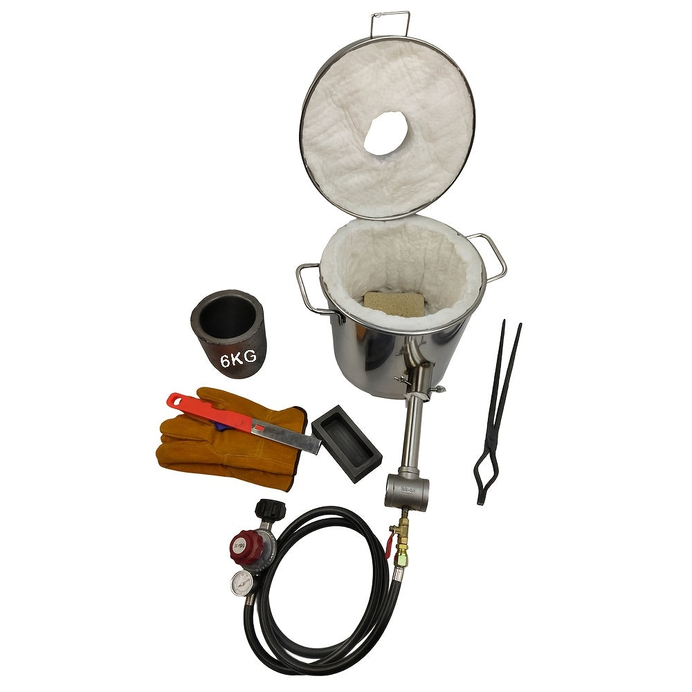 [Portable Stainless Steel Forge] Single Burner Forge Blacksmithing, Knife Making Equipment LSMIITTH