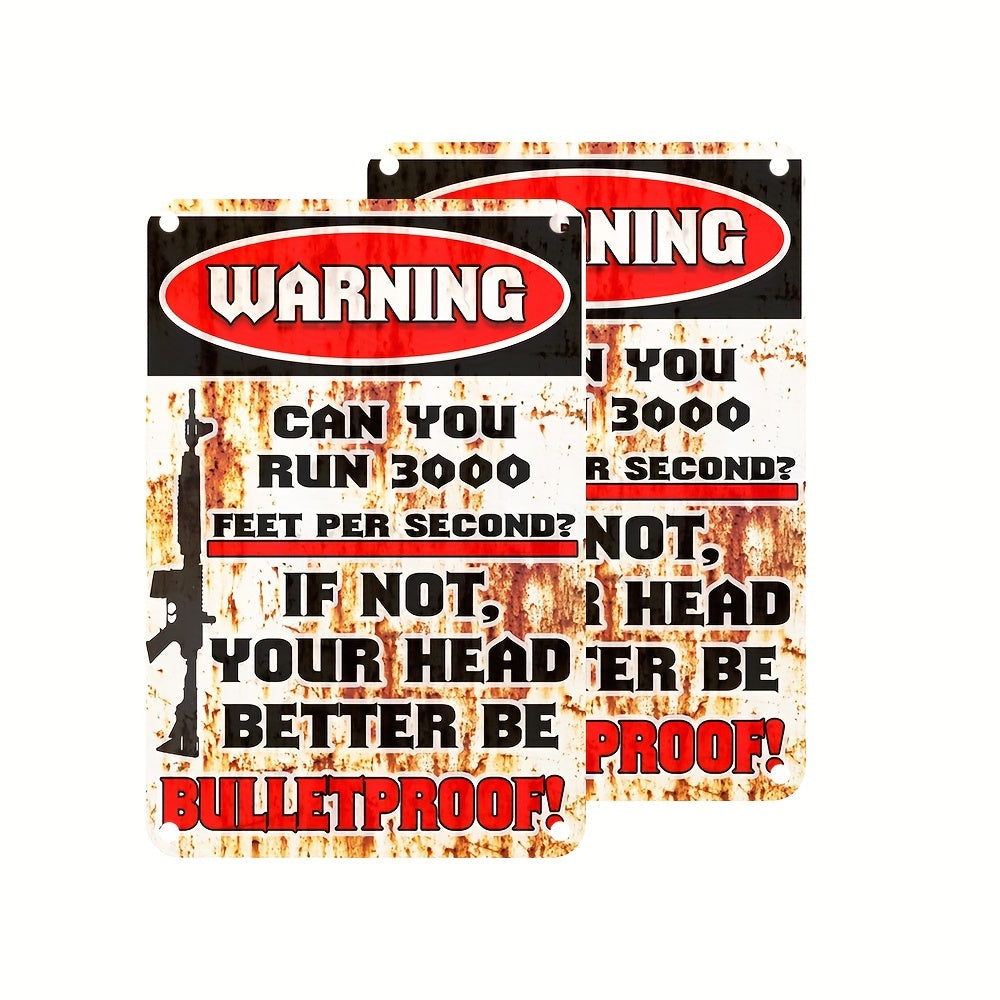 'No Trespassing' Metal Warning Sign  8" x 12" Home & Outdoor Decor