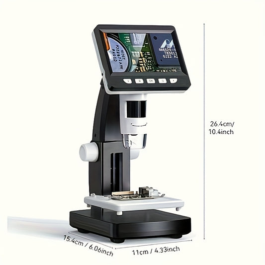 INSKAM 4.3-inch Digital Microscope, Ultra Clear Screen Microscope 1000X Magnification Coin Detection