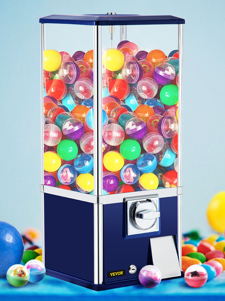 VEVOR 25" Vending Machine Candy Gumball Machine Huge Load Capacity Gumball Bank, Candy, 25 cent Coin