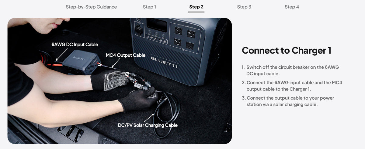 BLUETTI Charger 1 560W Alternator Charger Fast DC-DC Charging/Power Stations 6X Faster