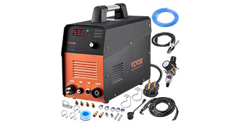 VEVOR Plasma Cutter 50Amp Non-Touch Pilot Arc Air Cutting Machine 110V/220V Dual Voltage AC IGBT