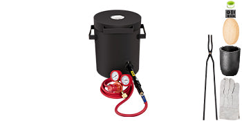 VEVOR Propane Melting Furnace 2/4/5/6/10 KG Metal Foundry Furnace Kit w/ Graphite Crucible & Tongs