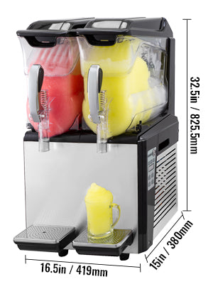 VEVOR 10L 20L 30L Slushie Machine Commercial Ice-Cool Juice Smoothie Slush Maker Frozen Drink